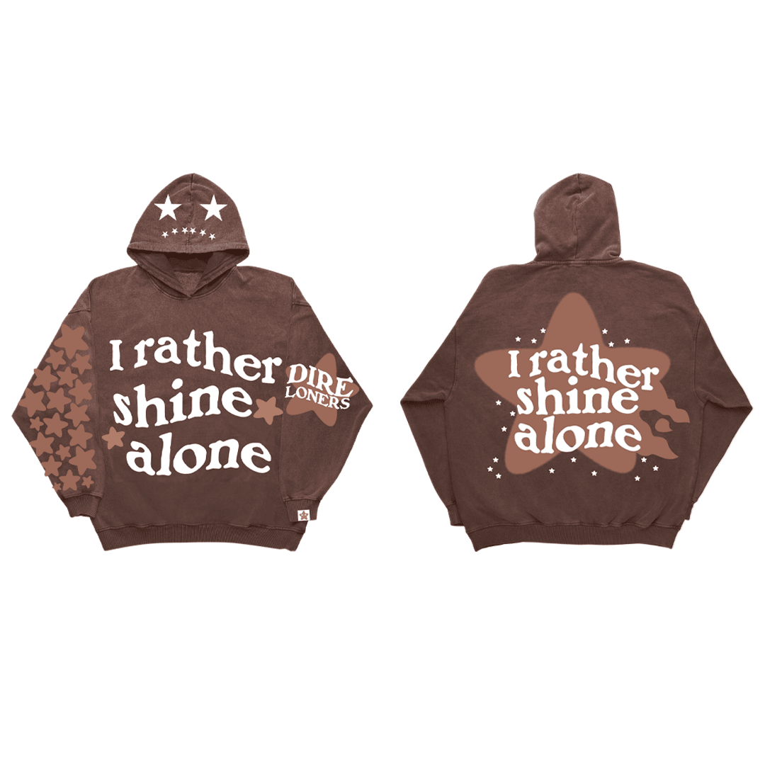 Rather shine Alone hoodie