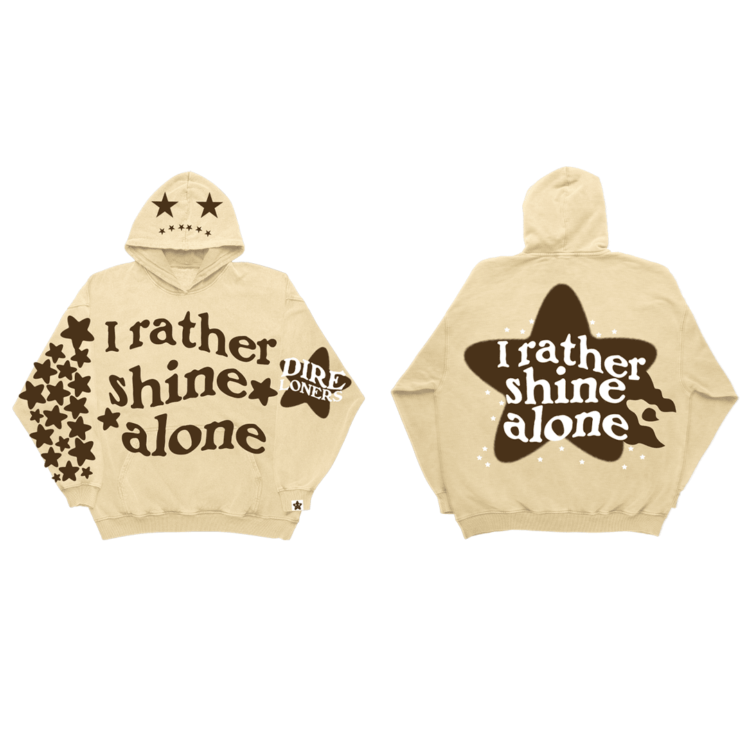 Rather shine Alone hoodie