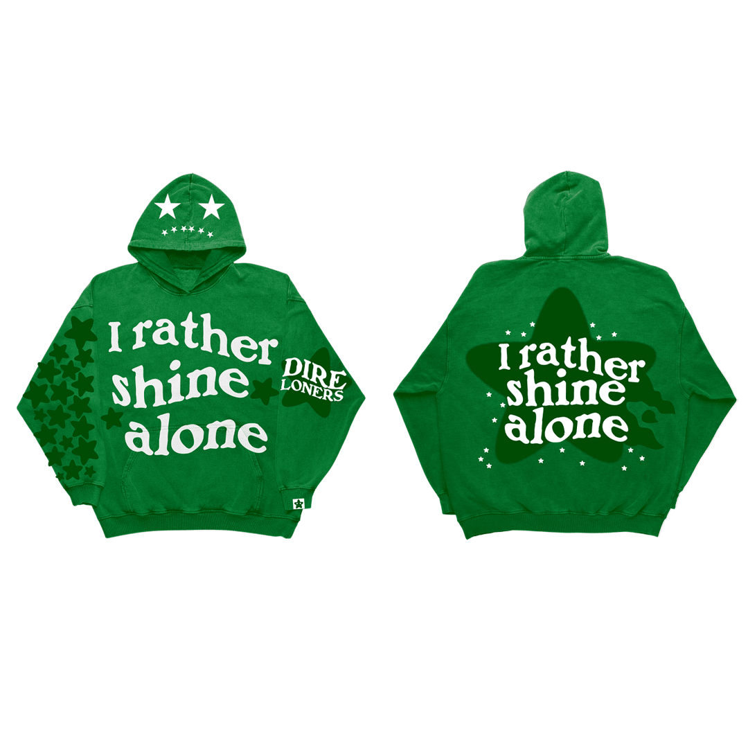 Rather shine Alone hoodie