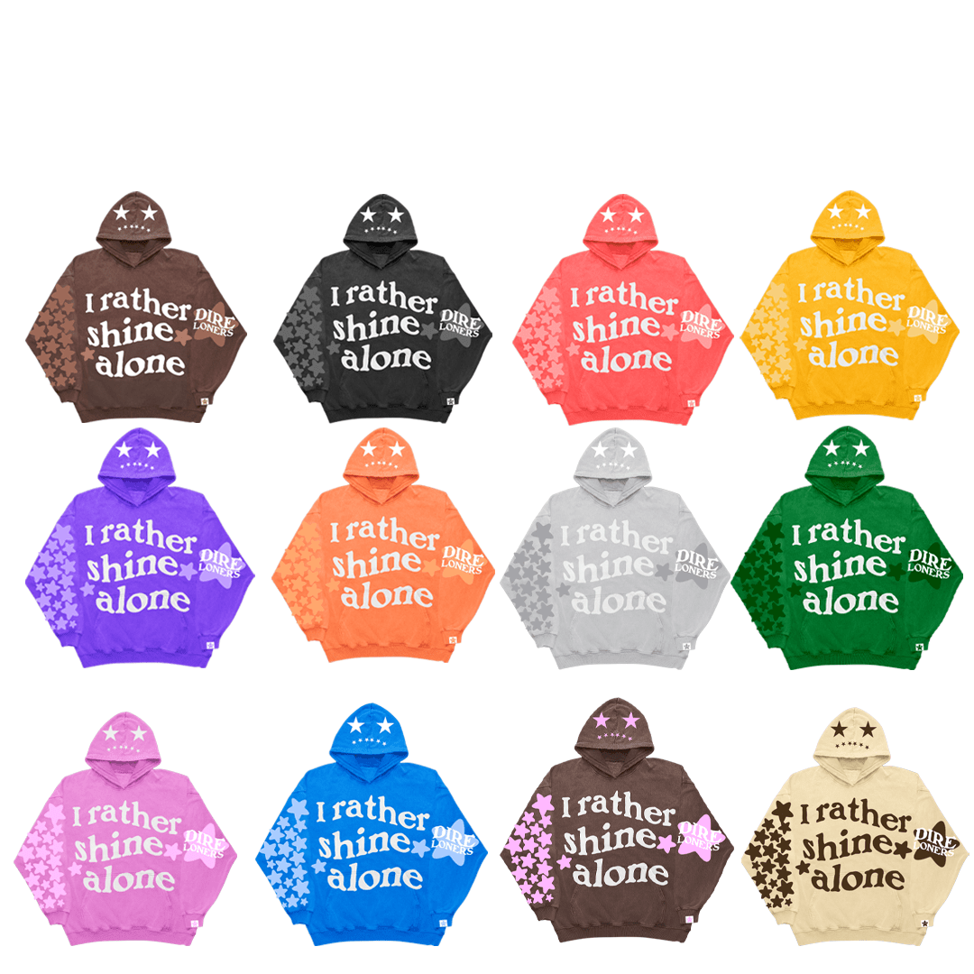 Rather shine Alone hoodie