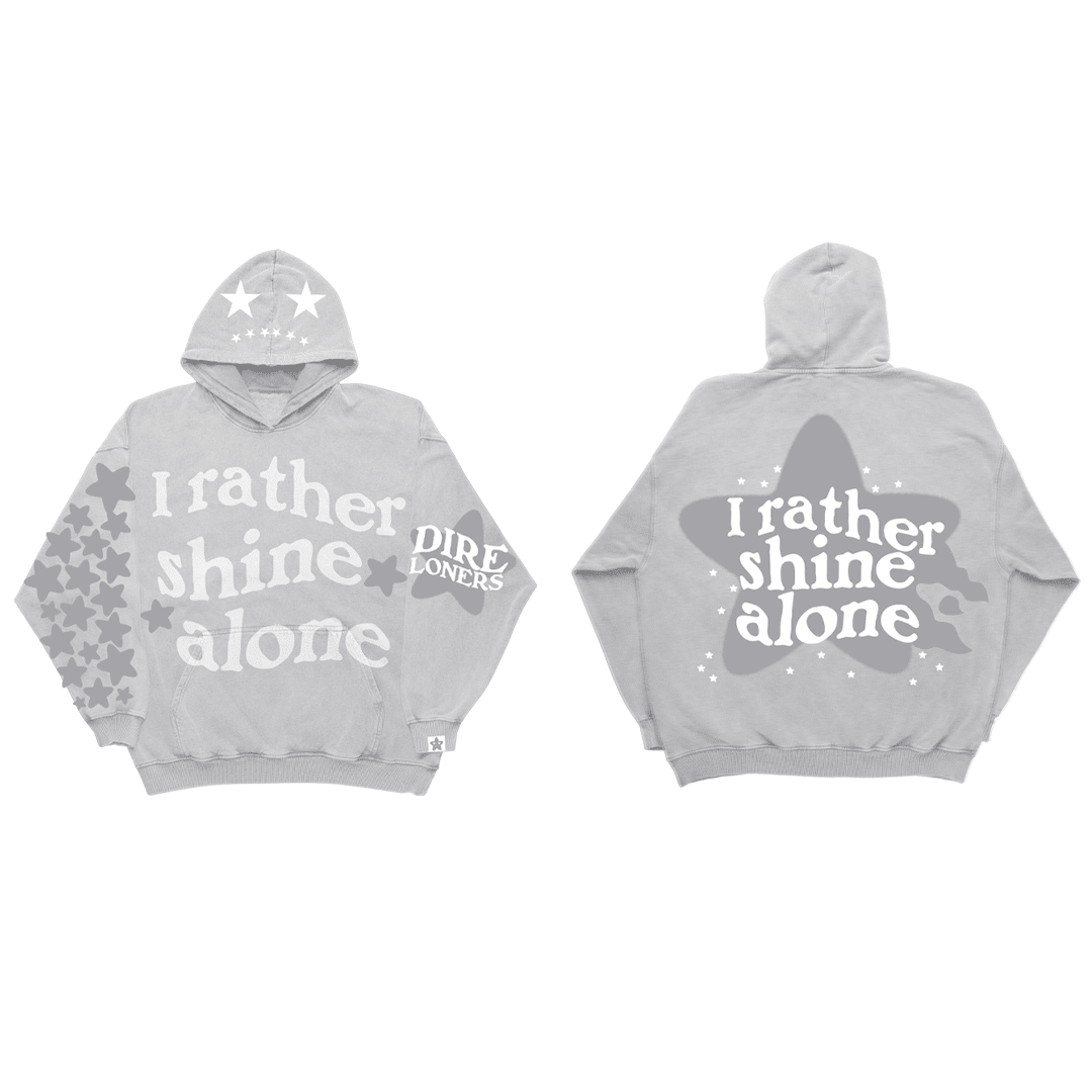 Rather shine Alone hoodie