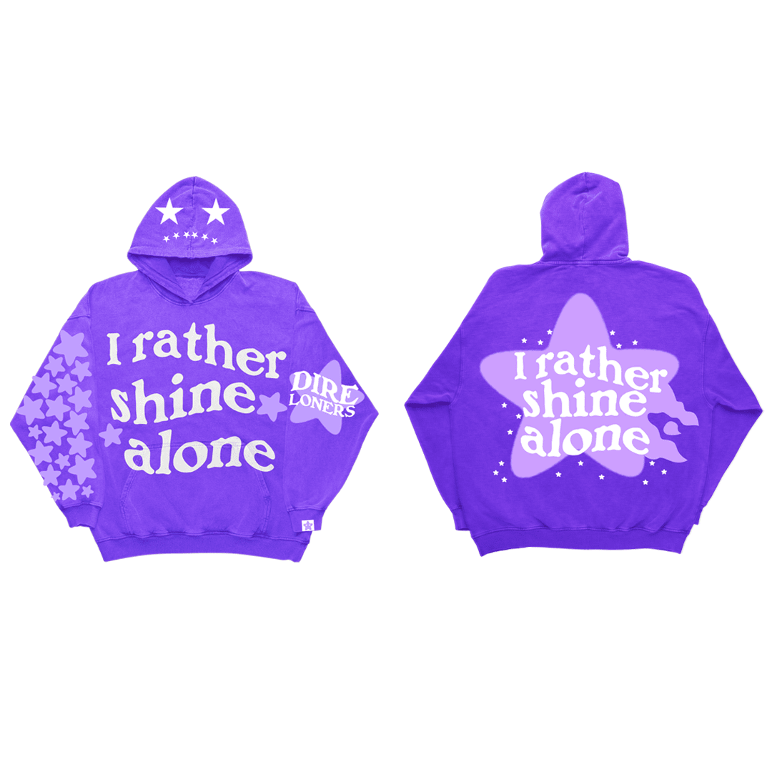 Rather shine Alone hoodie